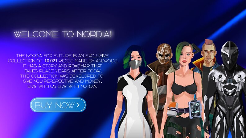 Nordia Nft Banner Web Tasarımı