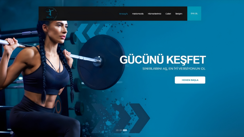 Spor Salonu Websitesi