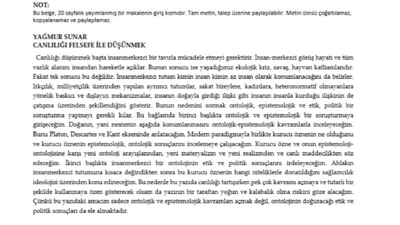 Felsefe, Canlılık ve Yeni Gerçeklik Biçimleri
