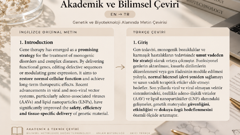 Akademik ve Bilimsel Çeviri