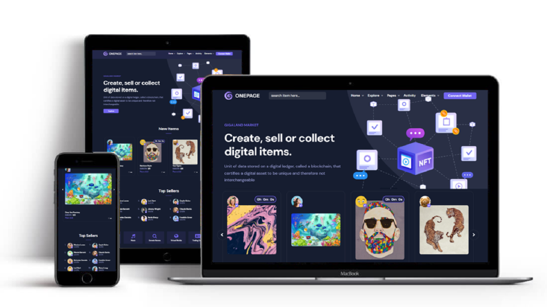 NFT Html Tema Tasarım
