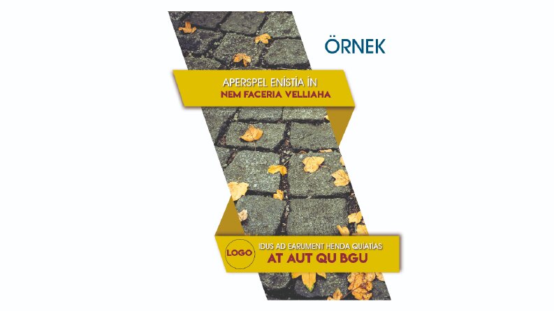 Örnek el ilanı-katalog çalışması