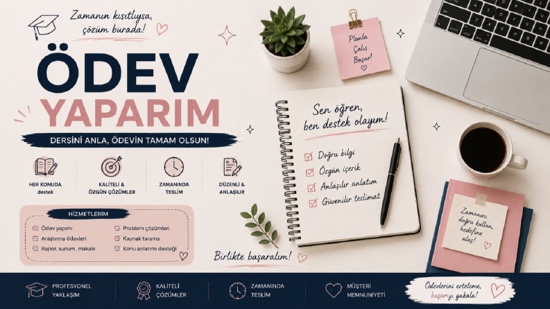 Ödev ,proje yaparım.