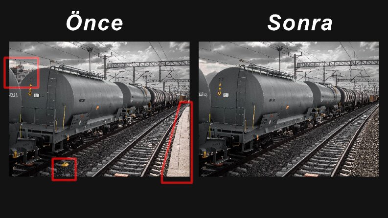 Fotoğraftaki istenilmeyen unsurların kaldırılması 