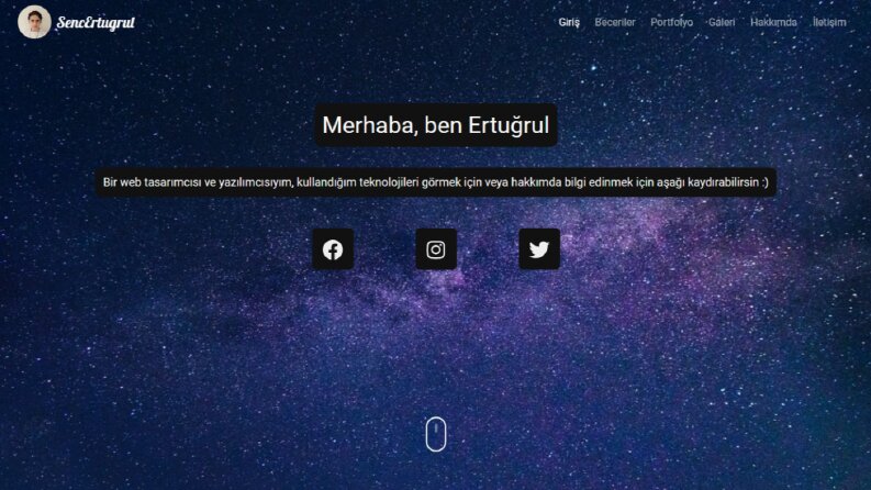 Kişisel web sitem - SencErtugrul