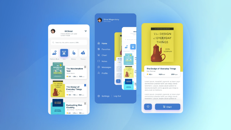 Kitap Satın Alma UI/UX Mobil Uygulama tasarımı