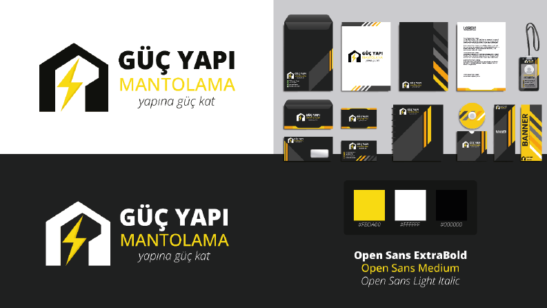 Güç Yapı Mantolama Kurumsal Logo Tasarımı