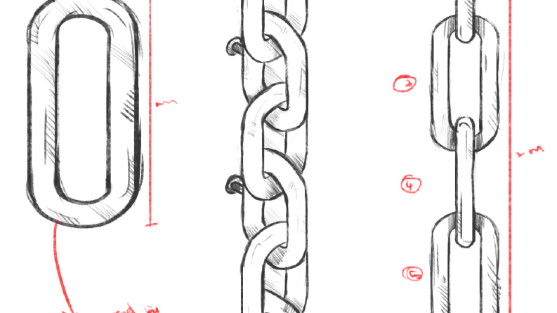 Mimari bir katalog için sketch çalışmaları