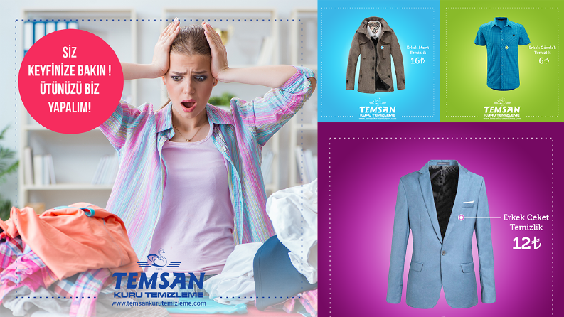 Temsan Kuru Temizleme sosyal medya tasarımları