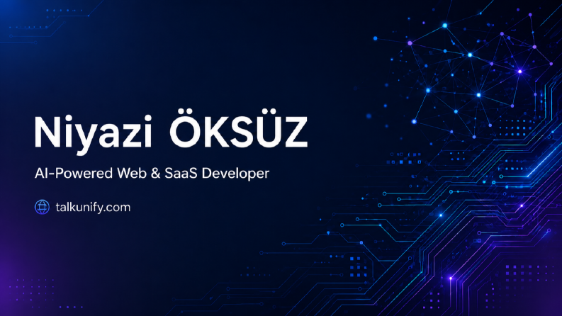 AI Destekli Web & SaaS Geliştirici | Full-Stack&Entegrasyon