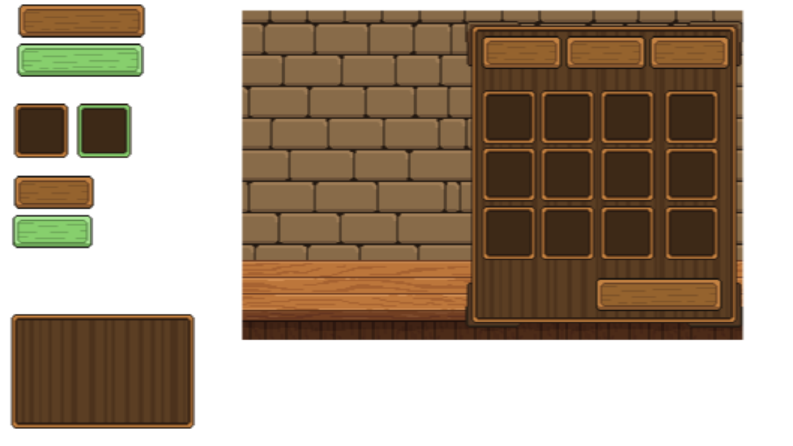 Pixel art oyun için Market UI 