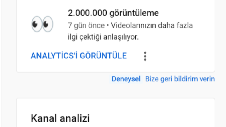 Youtube Kanal İstatiskleri