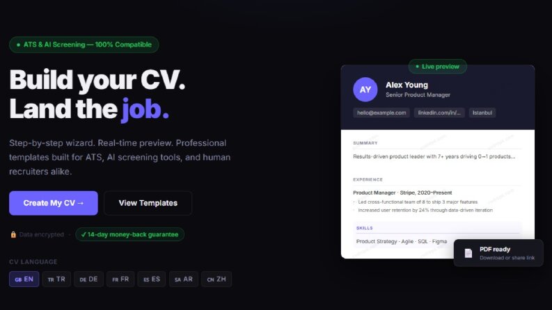 cvdrops.com – AI Destekli CV Oluşturma Platformu
