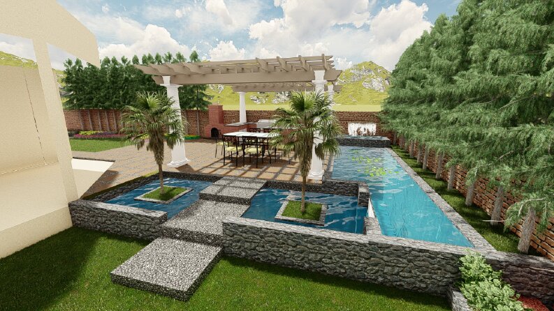 PEYZAJ TASARIM - 3D MODELLEME - RENDER
