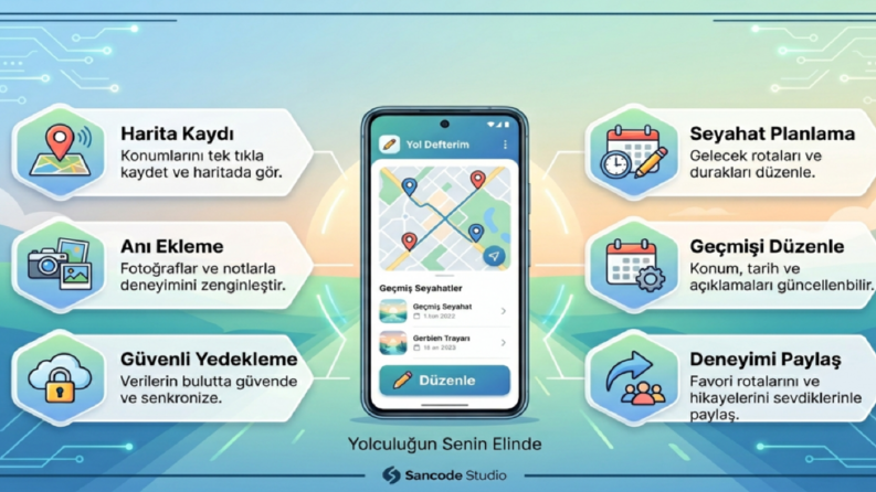 Yol Defterim: Harita ve Konum Odaklı Seyahat/Anı Asistanı