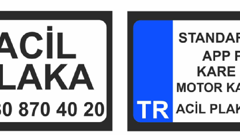 Acil Plaka - Kartvizit Tasarımı 