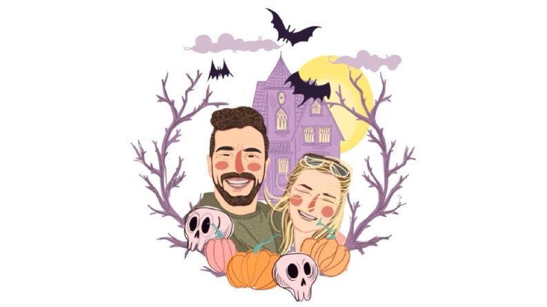 Halloween Temalı Kişiye Özel Portre