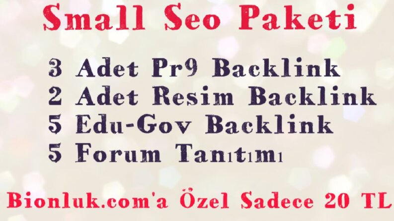 Small Seo Backlink Paketi