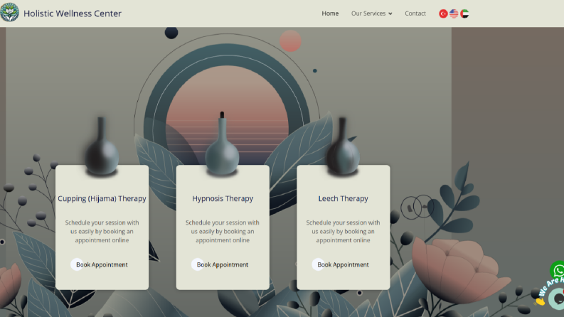 Holistic Heals (Çok Dilli Hizmet) - Website Tasarımı