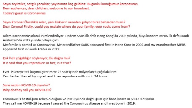 Türkçe-İngilizce Röportaj