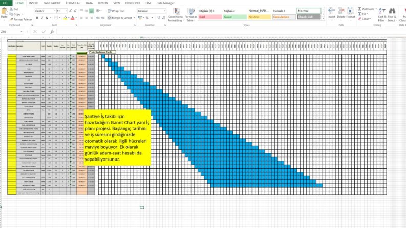 İş Takip Excel