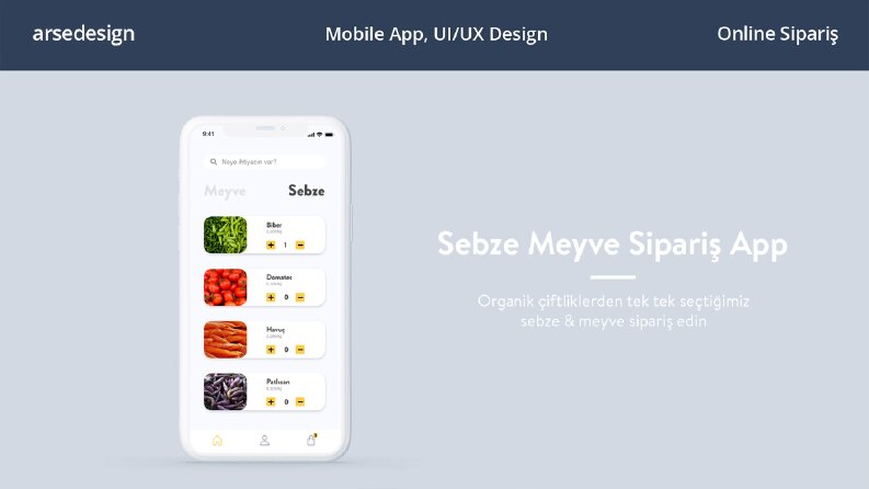 Sebze-Meyve Uygulama Tasarımı