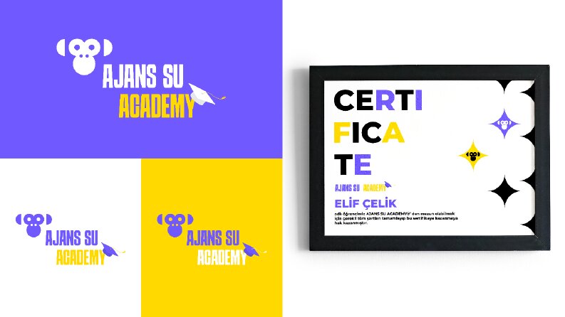 Ajans Su Academy Logo Tasarımı