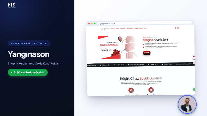 Yangınason: Shopify Kurulumu + Google/Meta Ads Yönetimi