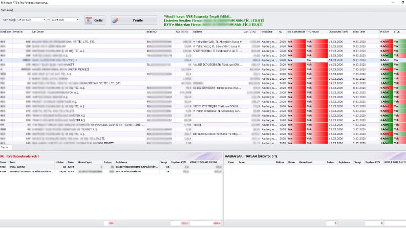 Mikrodan ERP Sistemine veri aktarımı