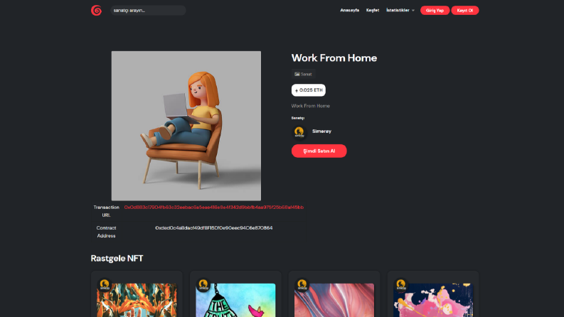 NFT Marketplace Geliştirme