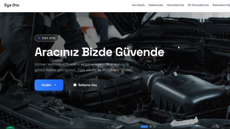 Dinamik laravel tabanlı web sitesi