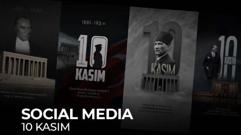 10 Kasım'a Özel Sosyal Medya Post Tasarımları