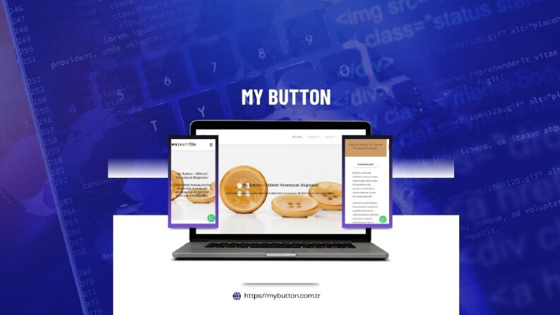 MYButton İçin Hazırladığımız Düğme Tanıtım Web Site Projemiz