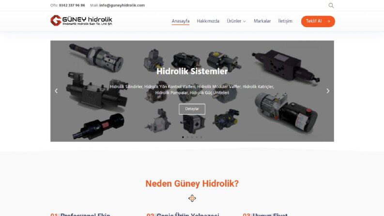 Profesyonel Hidrolik & Pnömatik Sitesi
