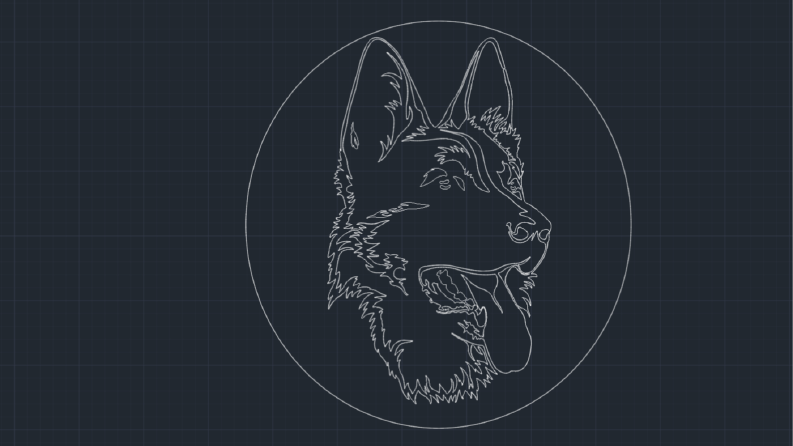 AutoCad ile Lazer için Köpek Tablosu  Çizimi