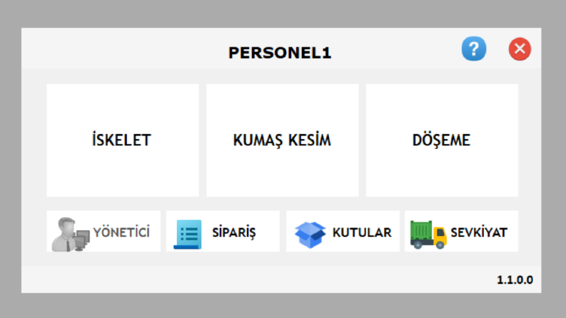 Koltuk Üretim Takip Yazılımı