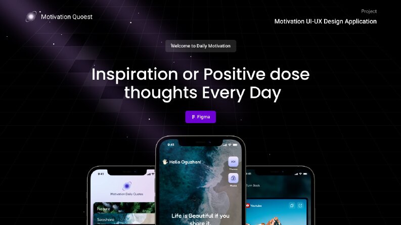 Motivation Daily App Design