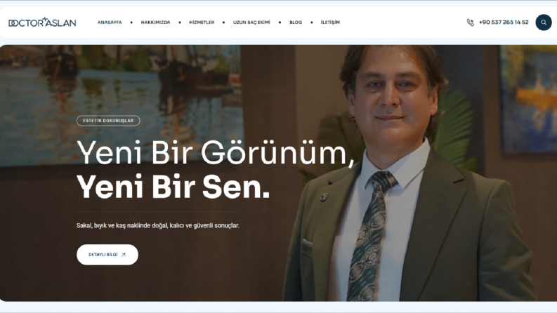Doctor Aslan Website Tasarımı