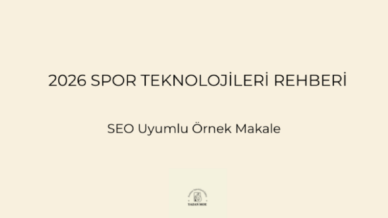 2026’da Takip Edilmesi Gereken 5 Spor Teknoloji Trendi