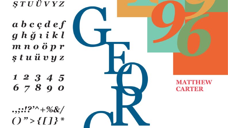 Georgia Font Afişi Tasarımı