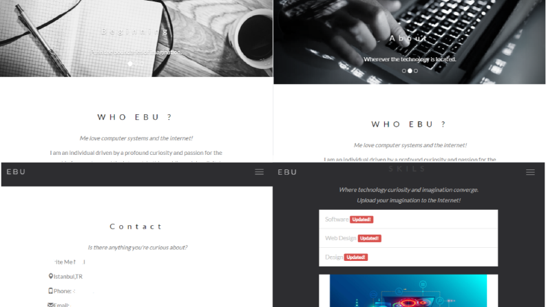 HMTL+CSS Altyapılı Web Sitesi