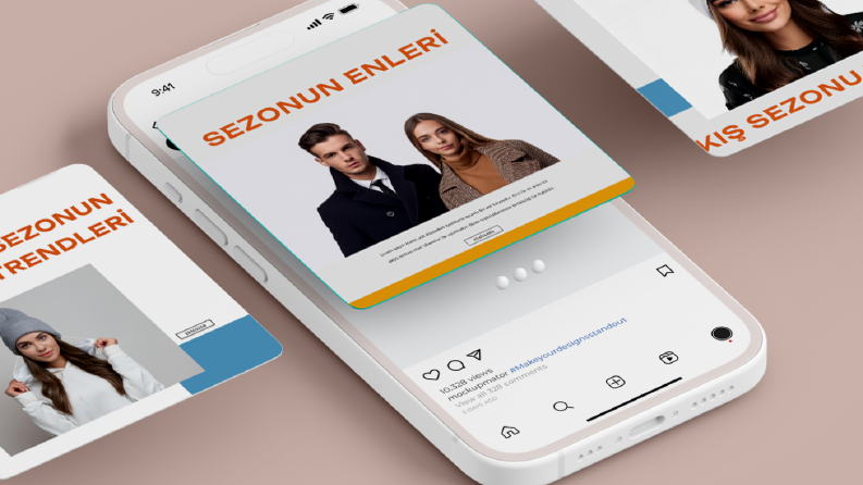 Online giyim mağazası için örnek reklam