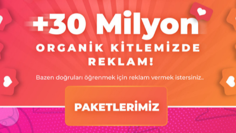30 milyon organik kitlemiz
