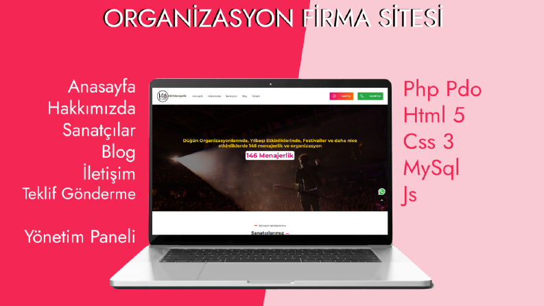 Sanatçı Organizasyon Sitesi