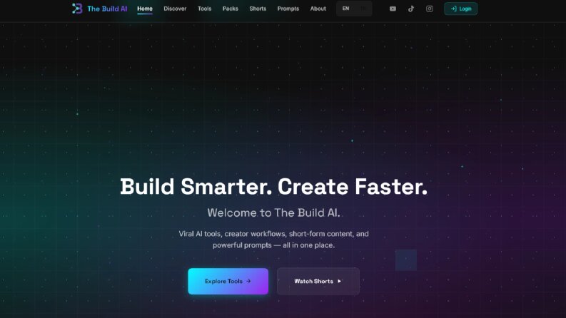 The Build AI - Yapay zeka ve Video Araçları Platformu