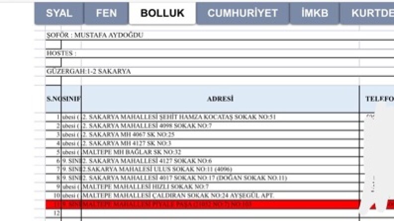 Excel Veri Girişi ve Tablo Yönetimi