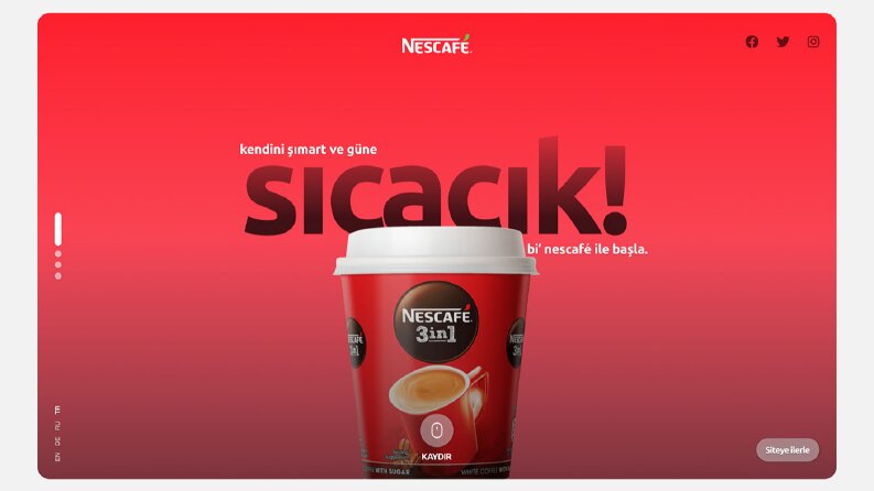 Nescafé - Anasayfa Redesign