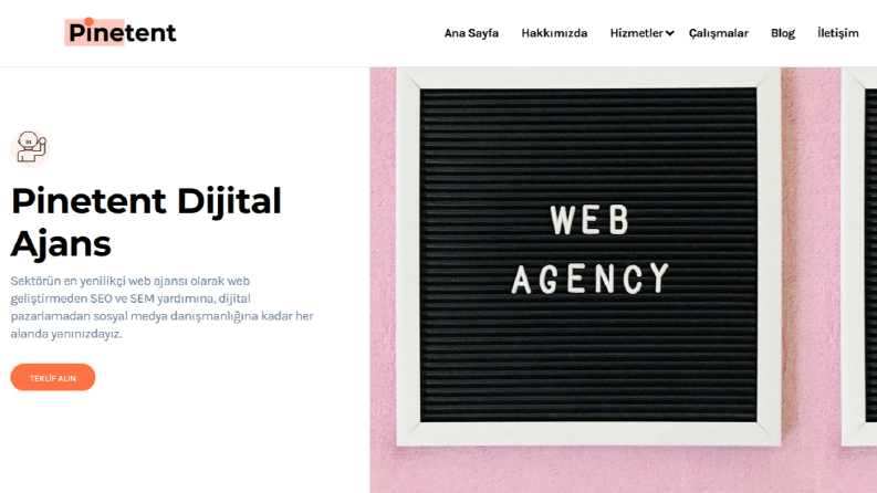 Pinetent - Web Site İçerikleri
