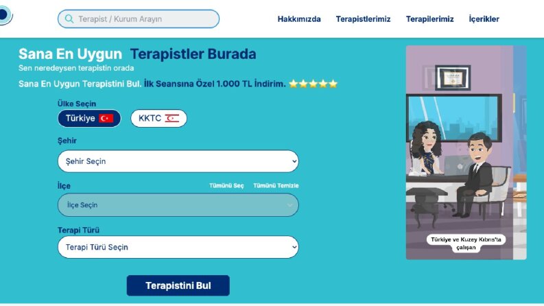 TerapistimBurada – Uzman Bulma Platformu