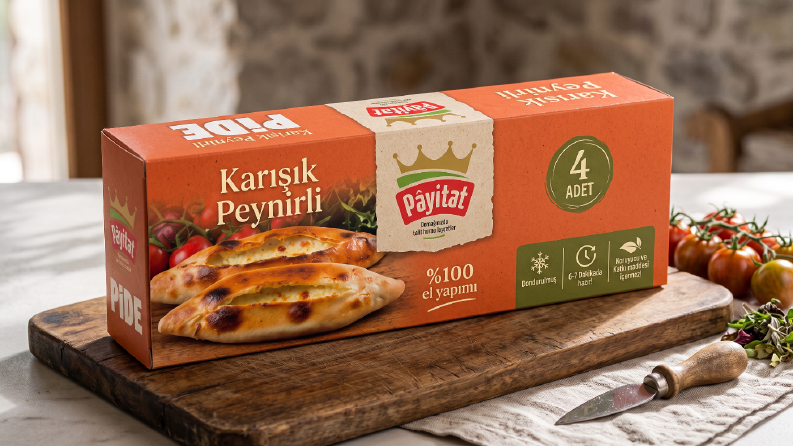 Pâyitat Karışık Peynirli Pide Kutu Tasarımı